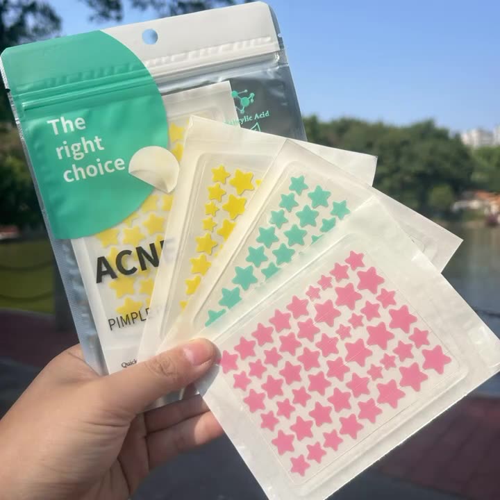 Star Acne Patches for Face – Hydrocolloid Blemish Treatment, Cute Star Shape (51-pieces)