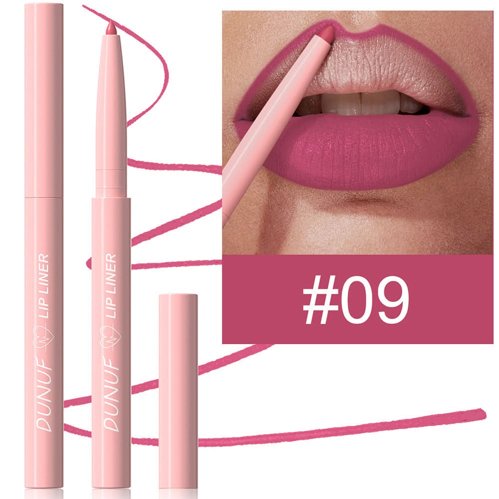 DUNUF Matte Velvet Lip Liner Set – Easy to Apply, Long-Lasting