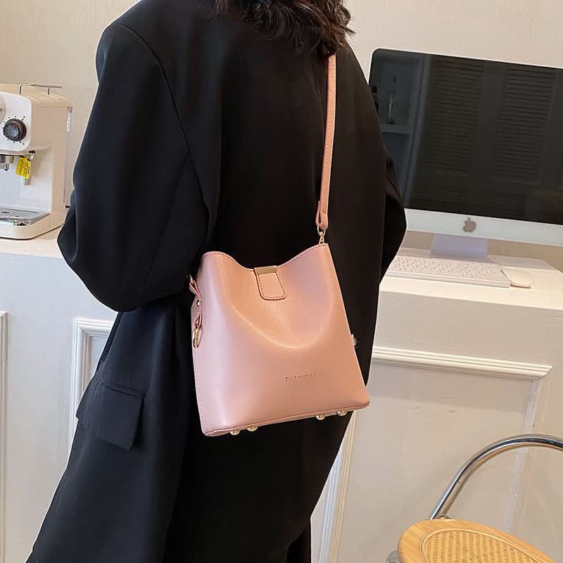 Retro Bucket Shoulder Bag for Women – Fashionable Crossbody Bag
