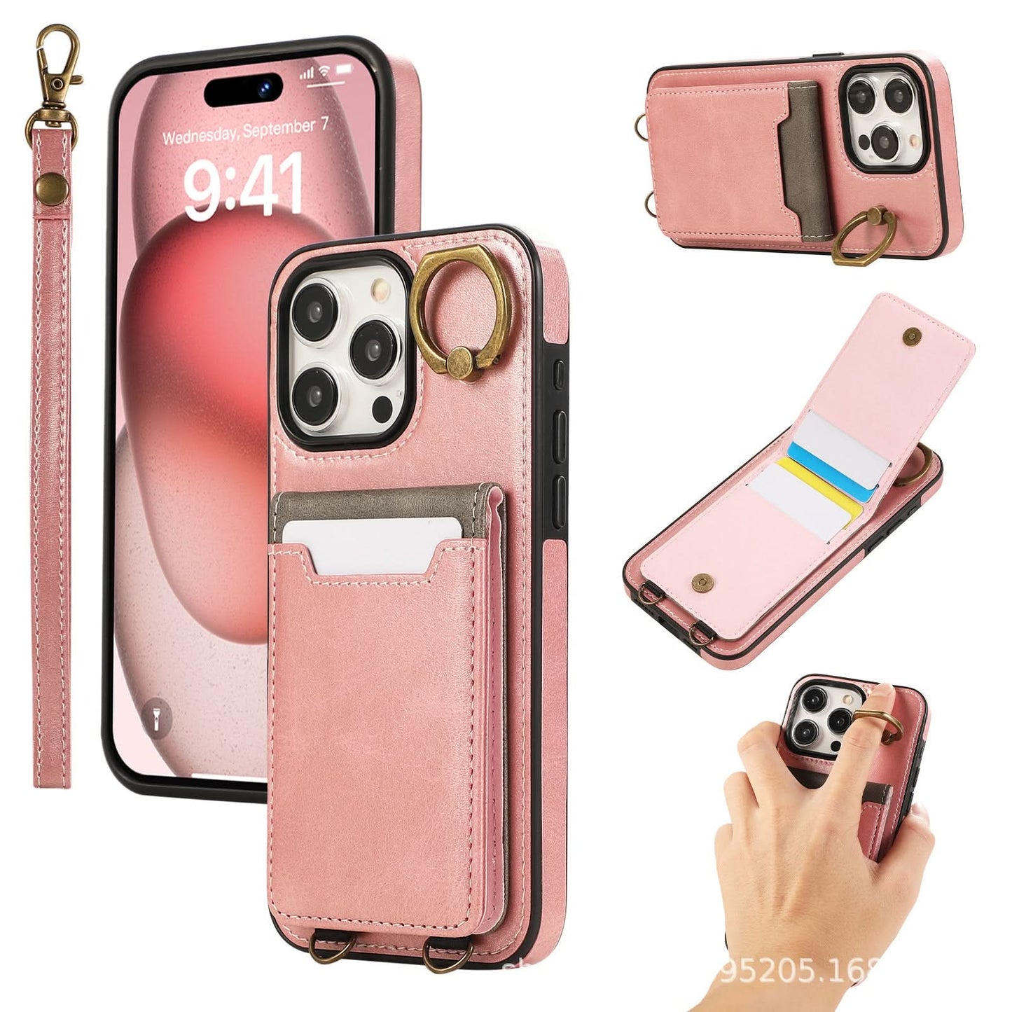 Multi-Function Leather Wallet Case for iPhone