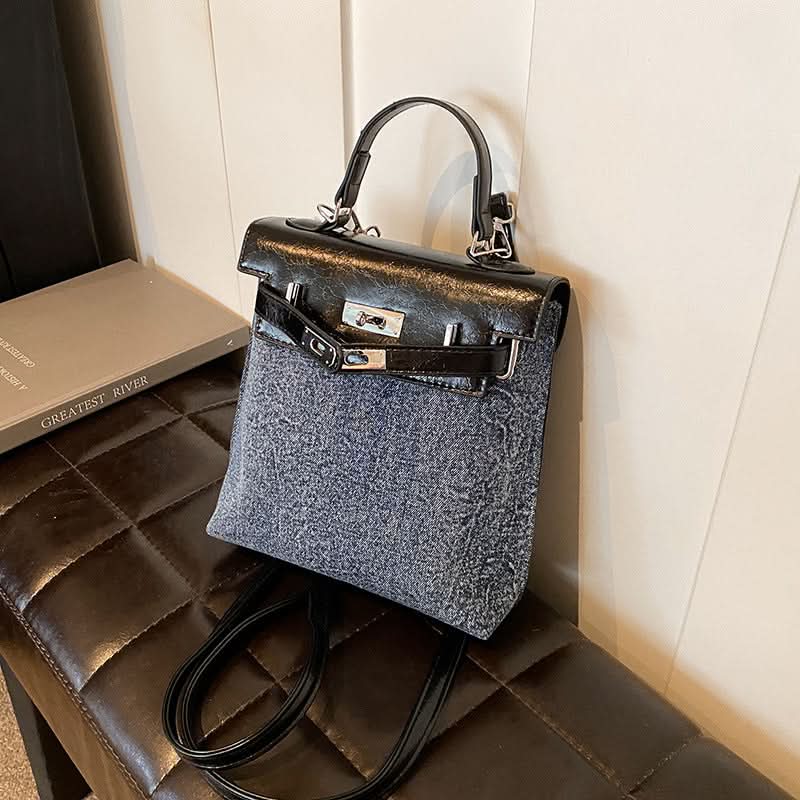 Women's Stylish PU Leather Backpack – College-Style Trendy Bag