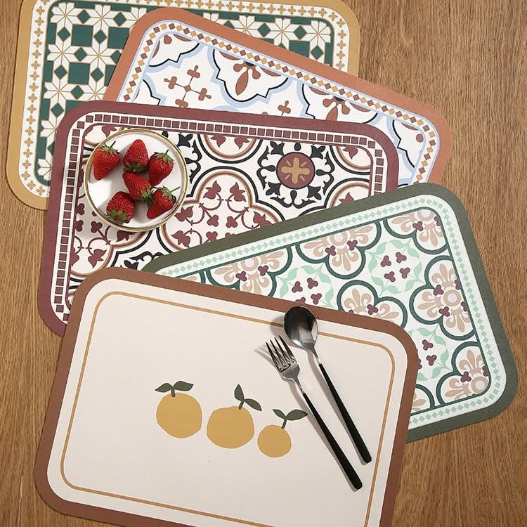 Water-Absorbent Heat-Insulating Nordic Table Mats
