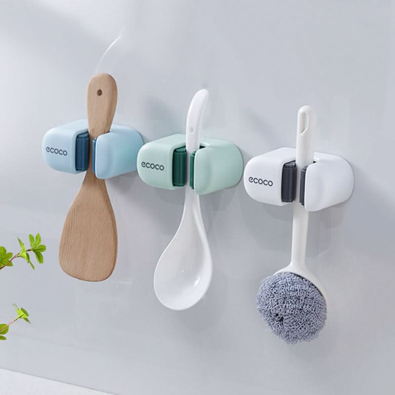 Wall-Mounted Mop and Broom Holder - Punch-Free Storage Rack