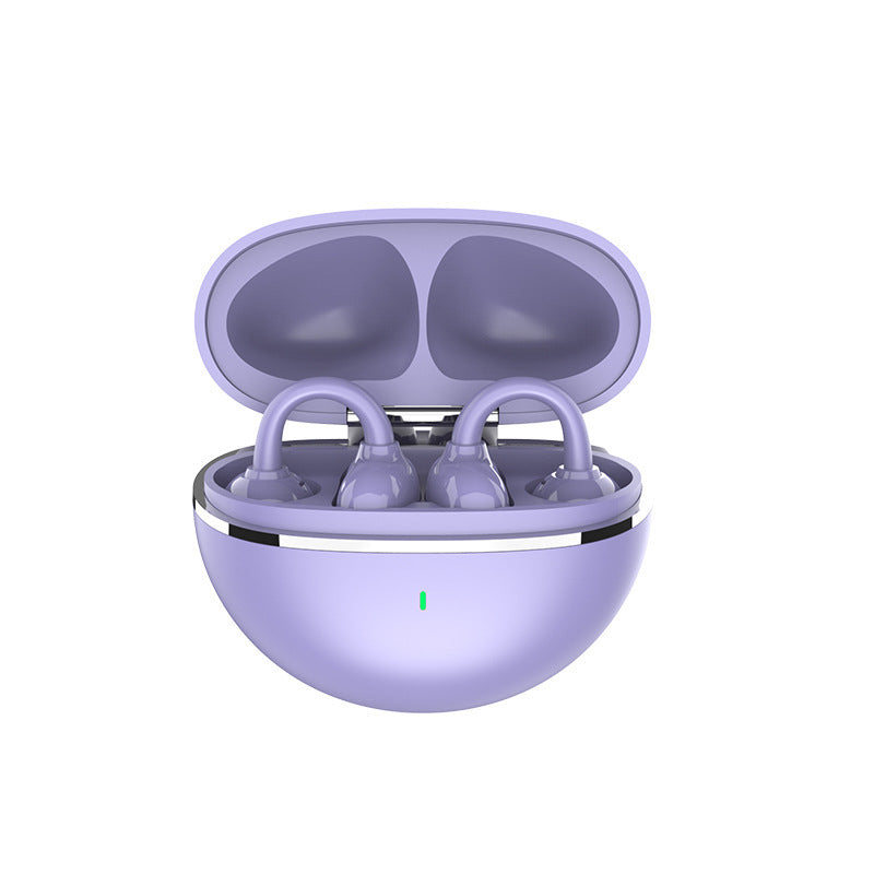Bluetooth Ear Clip Headset – Open-Ear Wireless Earbuds with Long Battery Life for Gaming & Sports