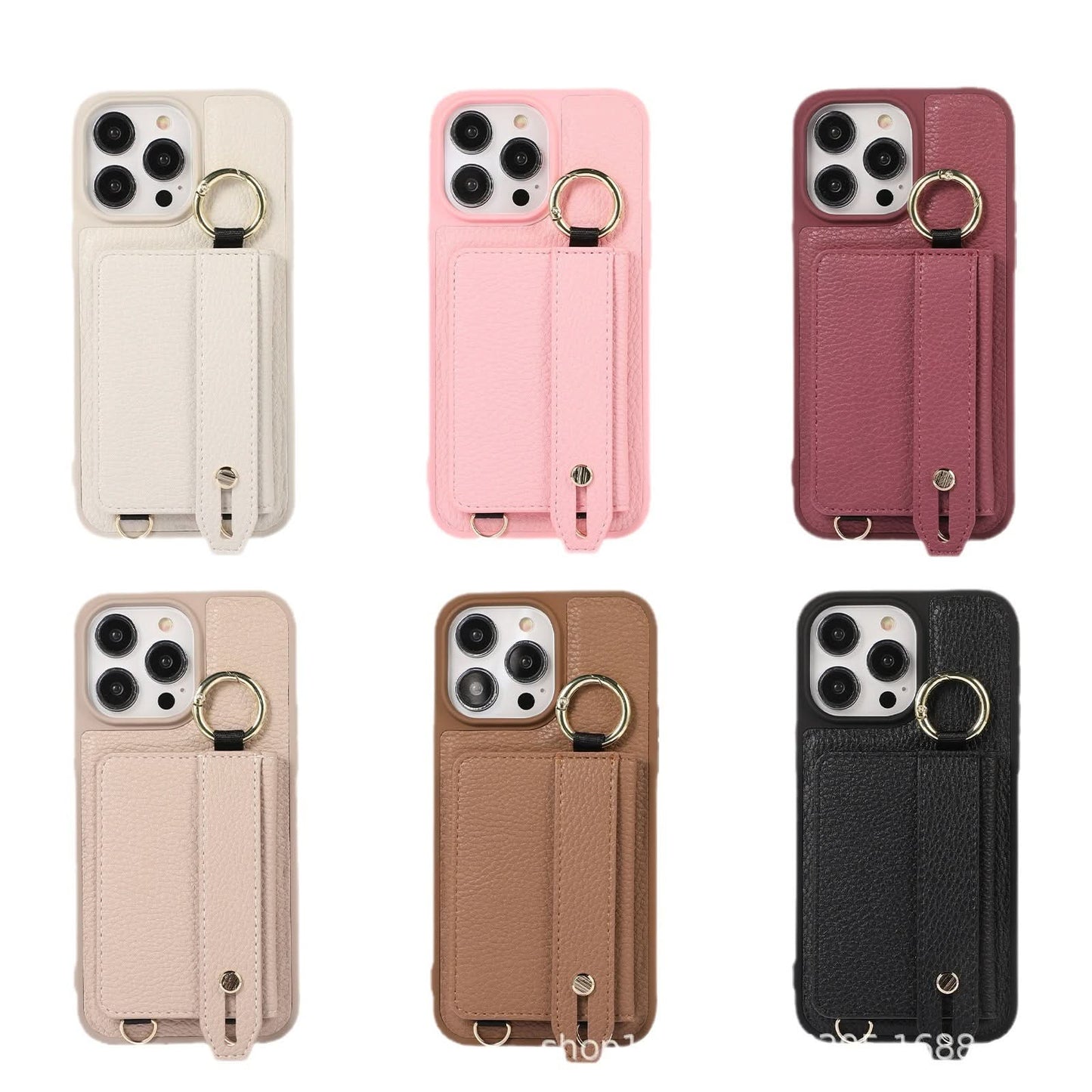 Leather Phone Case with Card Holder for iPhone