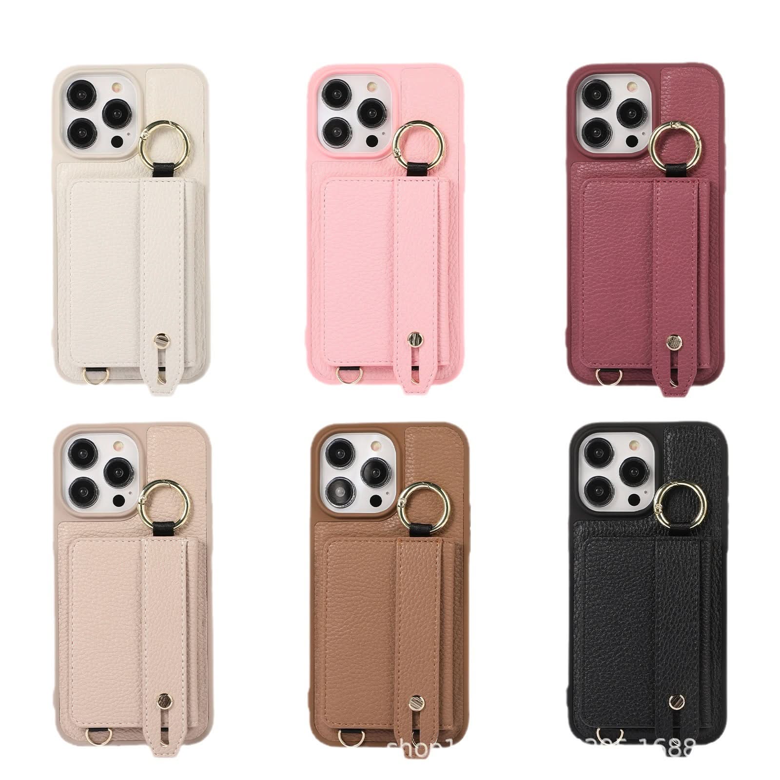 Leather Phone Case with Card Holder for iPhone