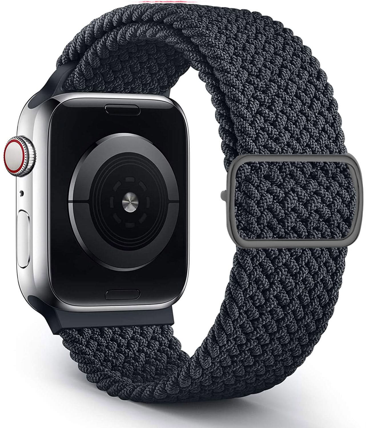 Adjustable Woven Nylon Band for Apple Watch –With Buckle, 38mm-49mm (Only Strap)