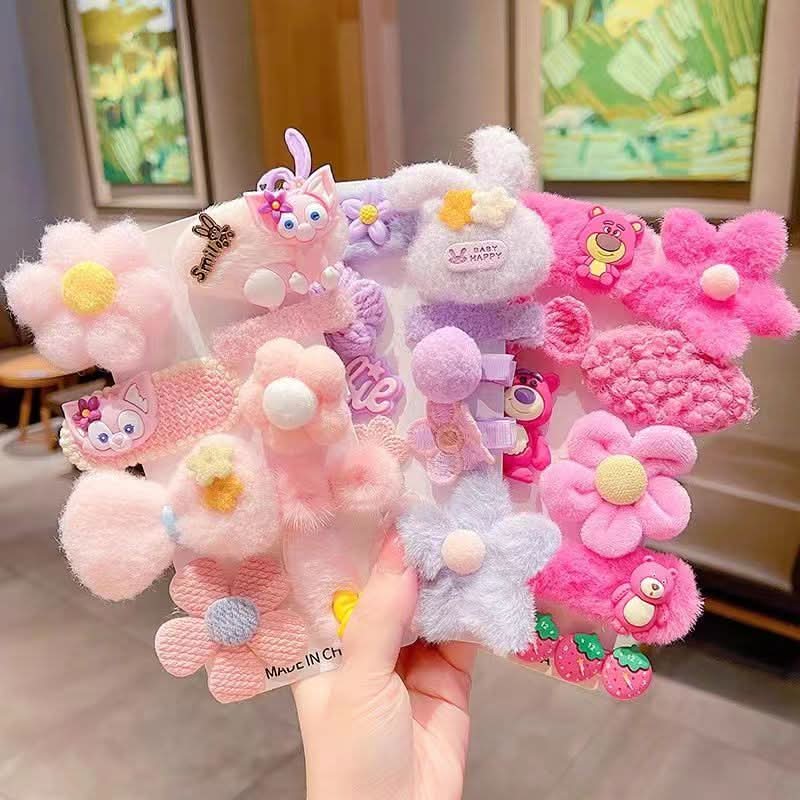 Cute Plush Duckbill Hairpins for Kids