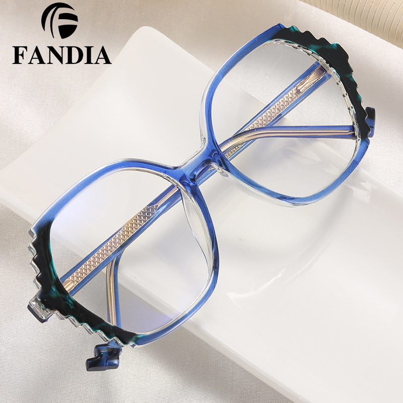 Women’s Oversized Alien Frame Glasses – Anti-Blue Light & UV Protection