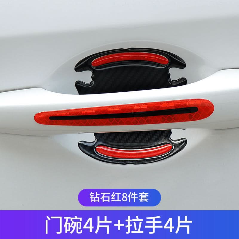 Carbon Fiber Car Fender Reflective Strips – Anti-Scratch & Anti-Collision Body Stickers