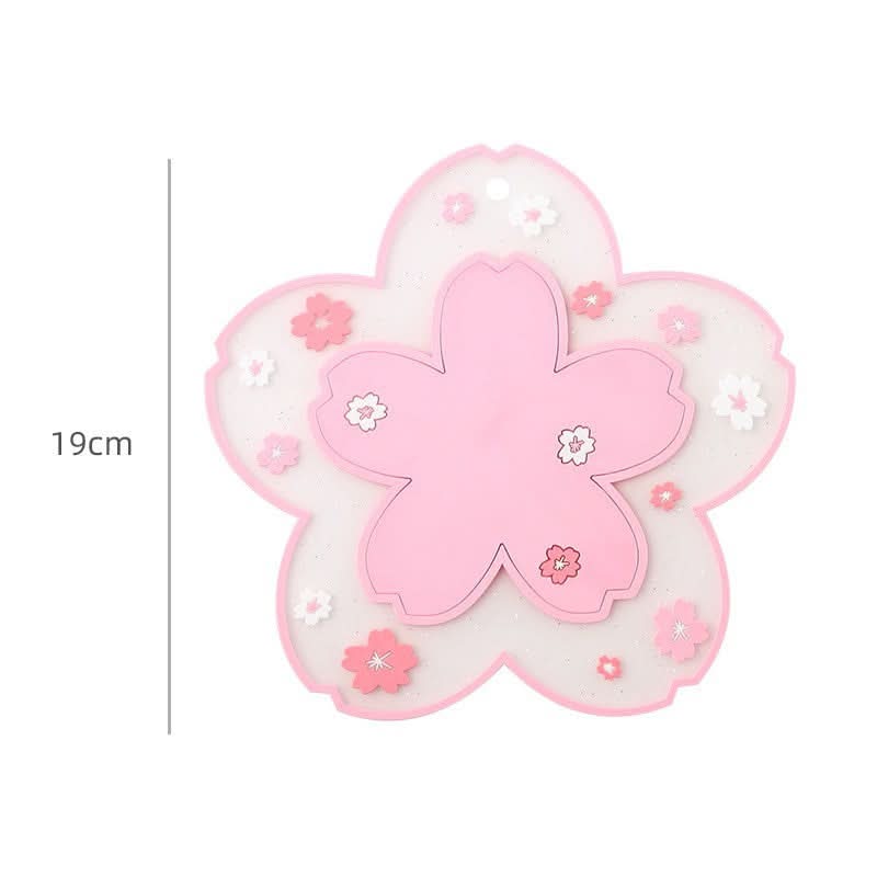 Floral PVC Heat-Resistant Mats – For Hot Dishes, Bowls & Pots (Pack of 2)