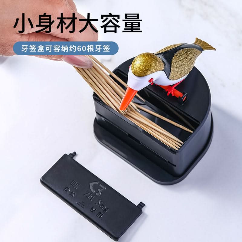 Automatic Bird Toothpick Holder – Push-Type Dispenser