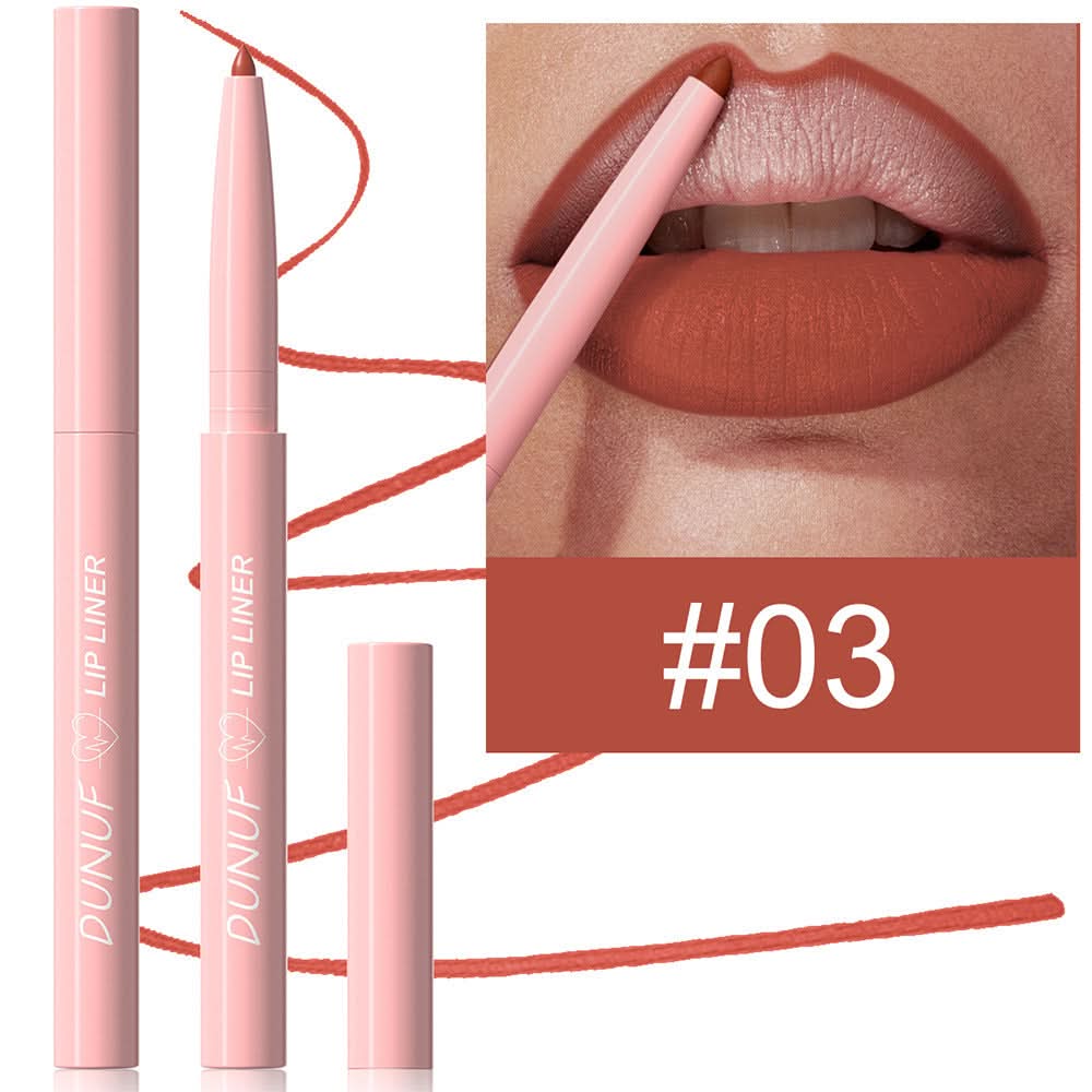 DUNUF Matte Velvet Lip Liner Set – Easy to Apply, Long-Lasting