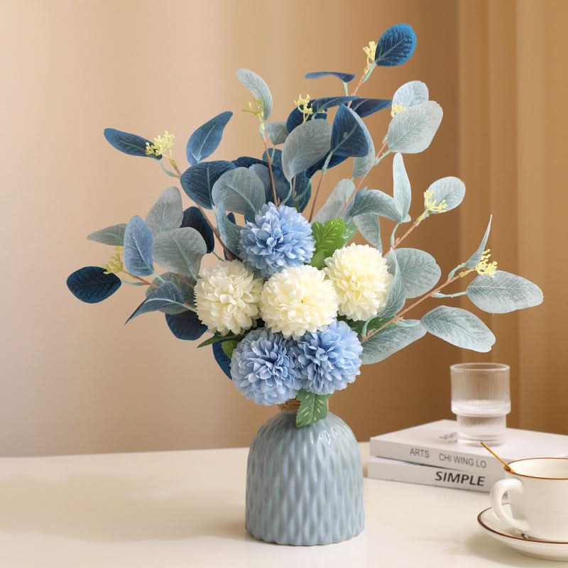 Ceramic Vase with Artificial Flowers