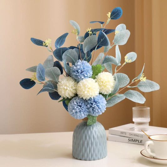 Ceramic Vase with Artificial Flowers