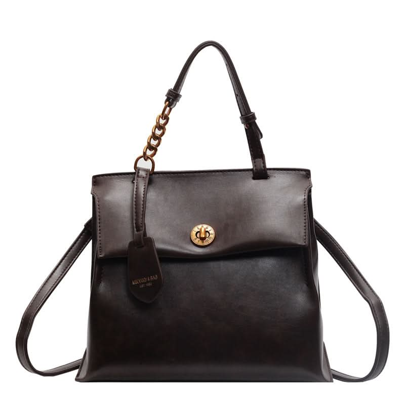 Women's Retro Large Capacity Shoulder Backpack – With Zipper Closure