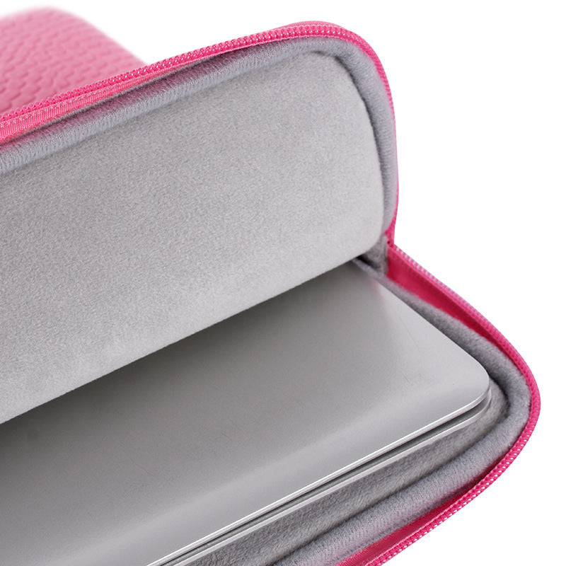 Textured Laptop Sleeve – Waterproof PU Case for 11–15" Devices, Crocodile Pattern