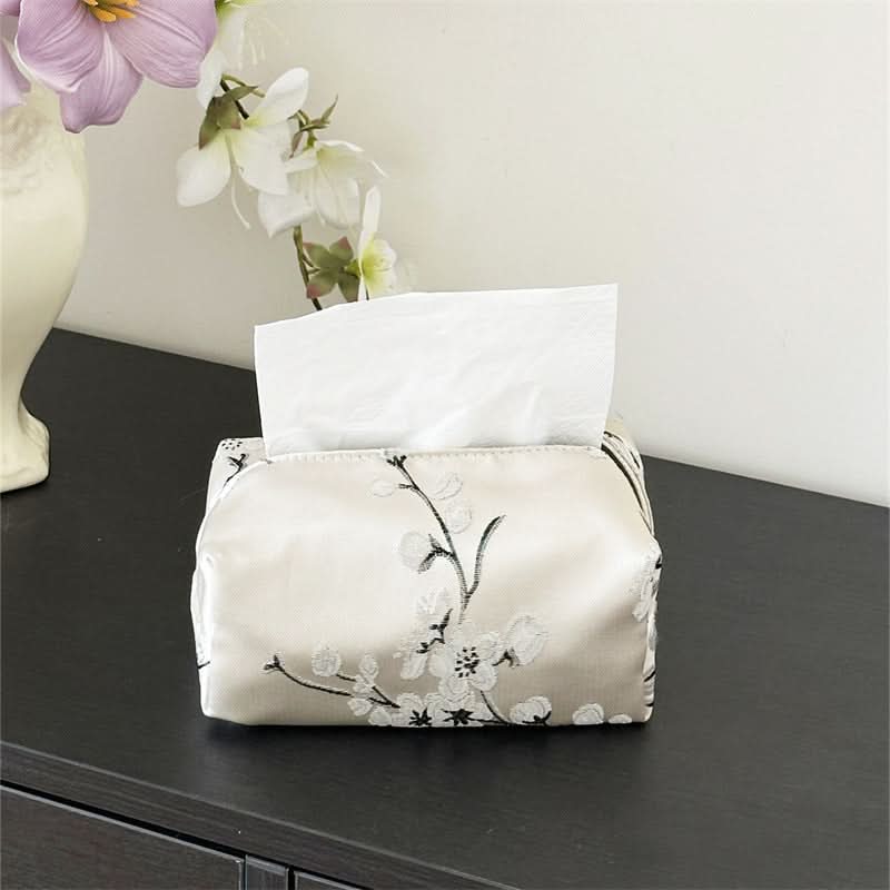 Creative Fabric Tissue Box Cover – Stylish Dust-Proof Tissue Holder for Home & Car