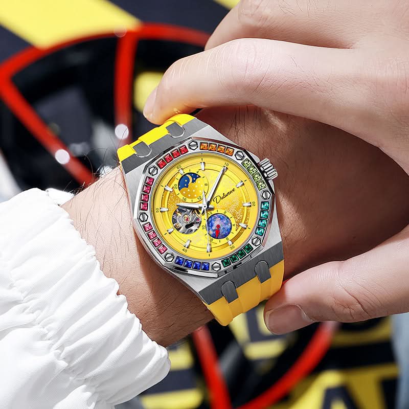 Genuine Mechanical Rainbow Starry Sky Watch