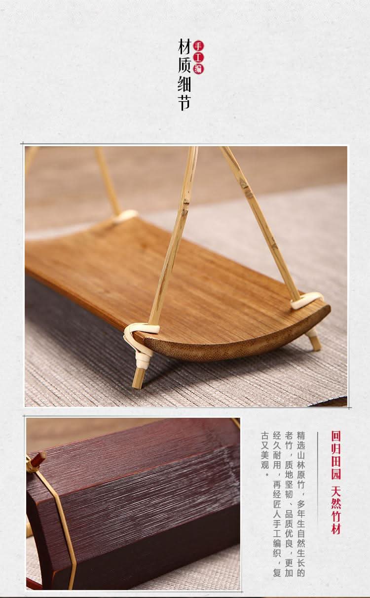 Handmade Bamboo Dessert Tray