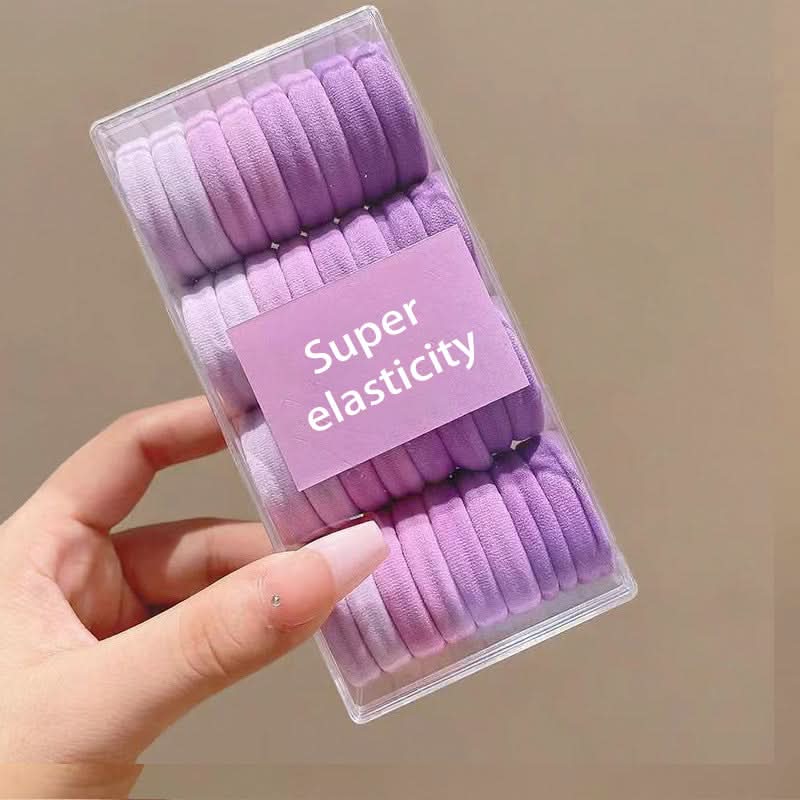 32-Pack High Elastic Hair Ties with Case