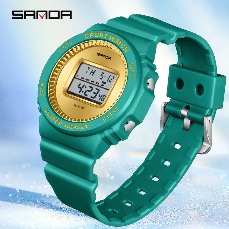 SANDA Multifunctional Digital Sports Watch – Waterproof Luminous Watch with Countdown