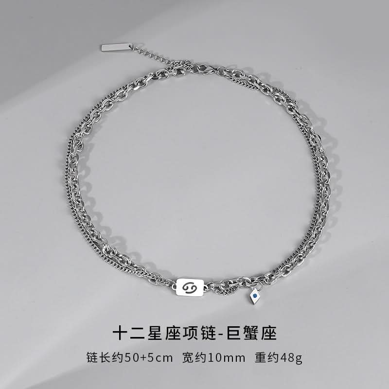 Men’s trendy Zodiac Necklace – Cuban Chain Jewelry