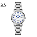 SK Women’s Quartz Watch – Waterproof Elegant Band, Classic Design with Calendar