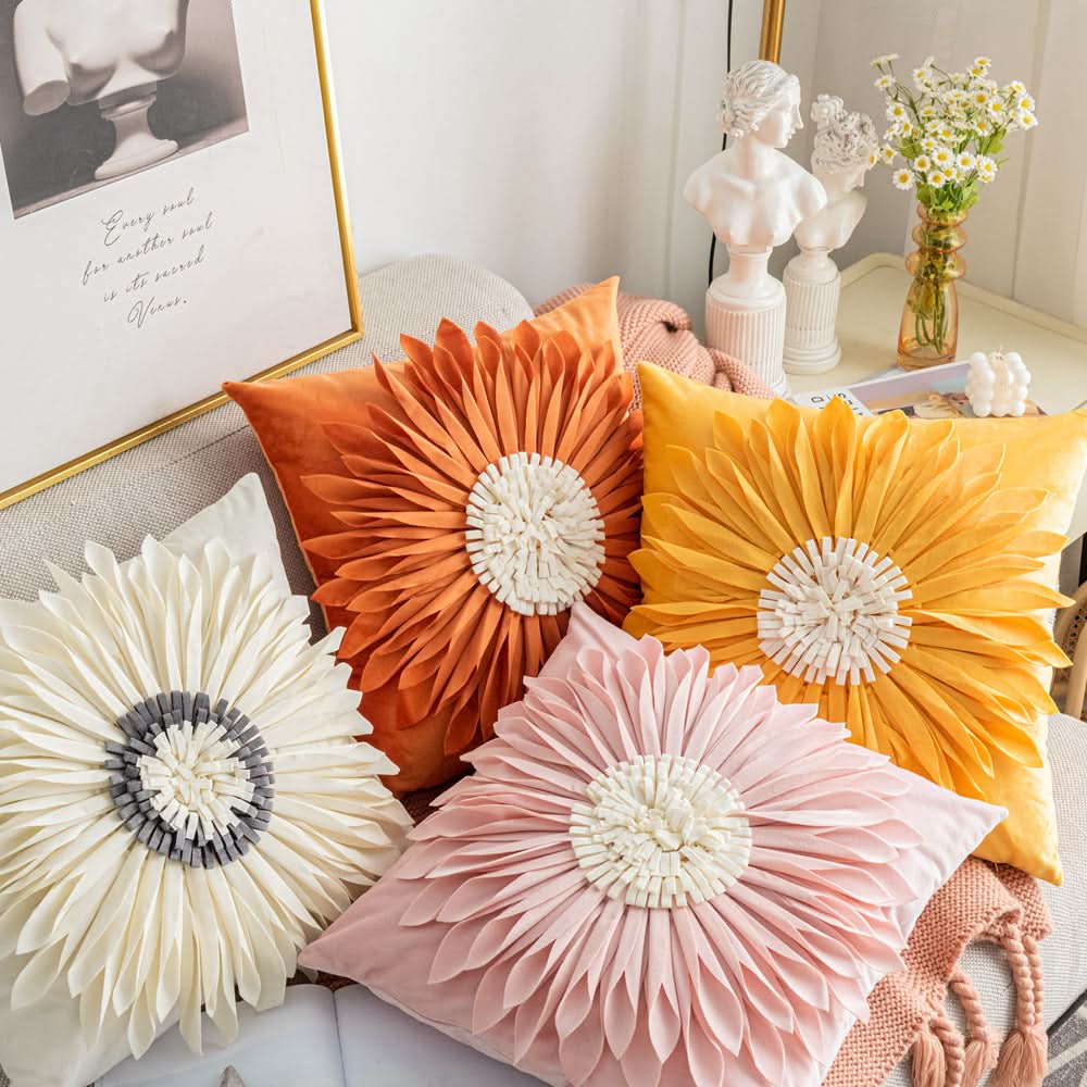 Sunflower Pillowcase - Small Daisy & Sunflower Design