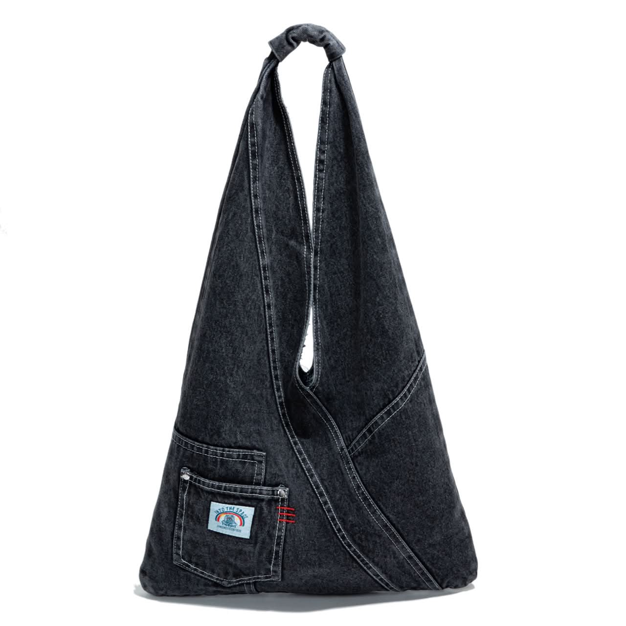 Retro Canvas Denim Shoulder Bag – Large-Capacity Street Style Bag for Women & Students