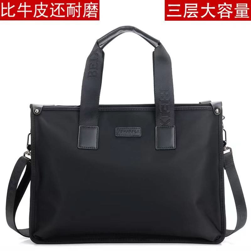 Men’s Canvas Oxford Shoulder Bag – Business Messenger Briefcase