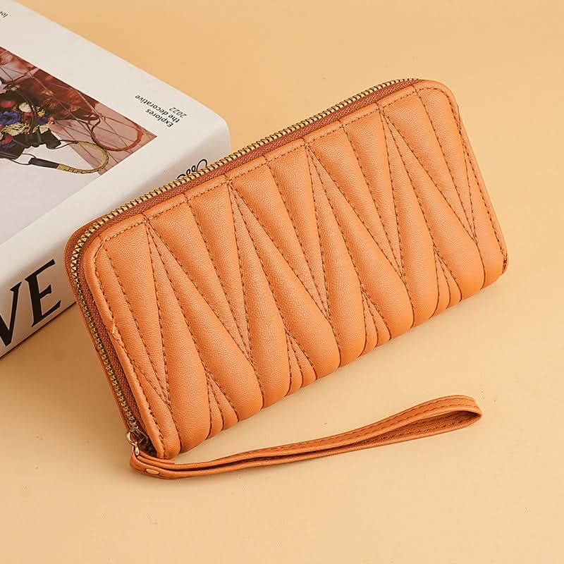 Women’s Wallet – Elegant Zipper Clutch Bag, Short & Long