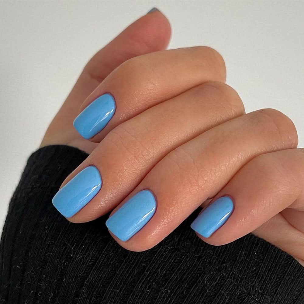 Classic Solid Color Press-On Nails – Short Square Reusable False Nails