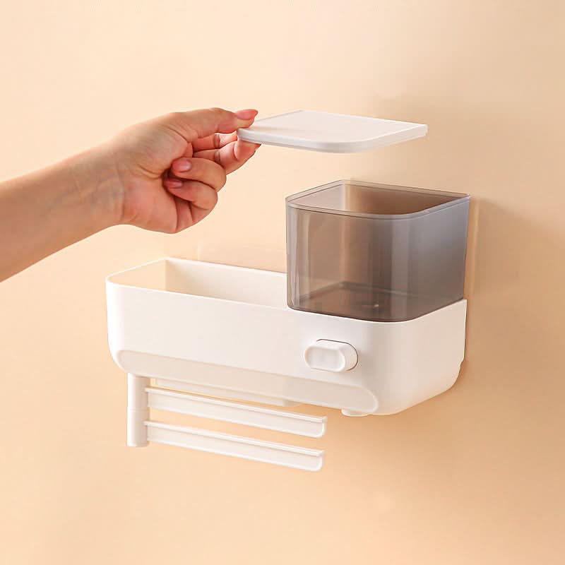Wall-Mounted Soap Dispenser & Kitchen Drain Rack – Punch-Free
