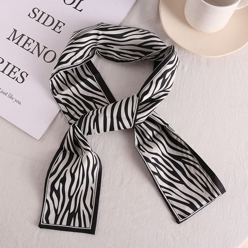 Silk Scarf Ribbon Ponytail Bow - Letter Headband Accessory (Set of 2pcs.)