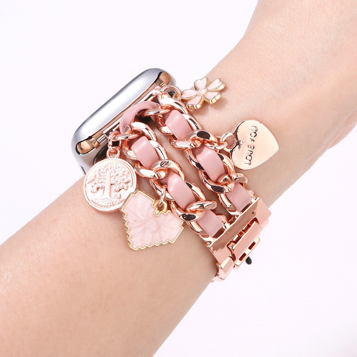 Women's Multi-Specification Love Watch Strap – Compatible with Apple Watch