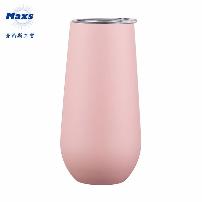 Stainless Steel Wine Tumbler | Double-Walled Insulated Eggshell Cup