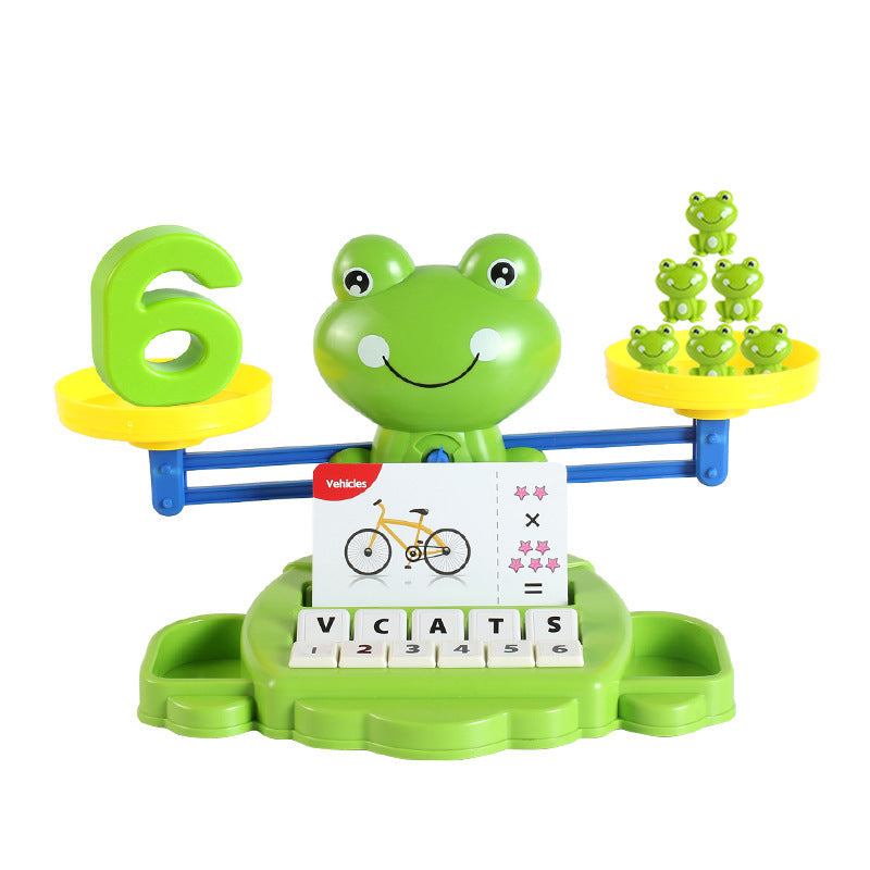 Educational Frog Balance Toy for Toddlers – Early Math Learning Game, DIY Plastic Set