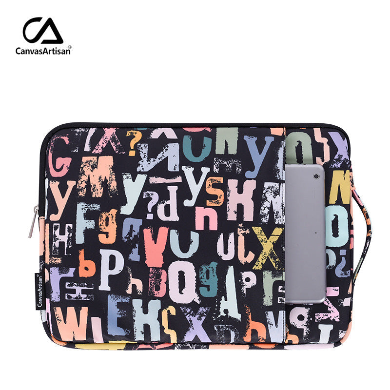 Urban Letters Laptop Sleeve – Waterproof & Shockproof Polyester Case for 11–15 Inch Devices