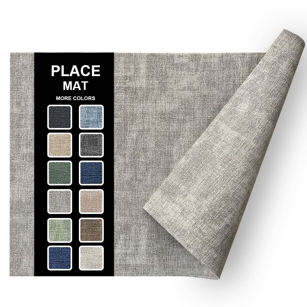 Double-Sided Leather Waterproof Square Placemat
