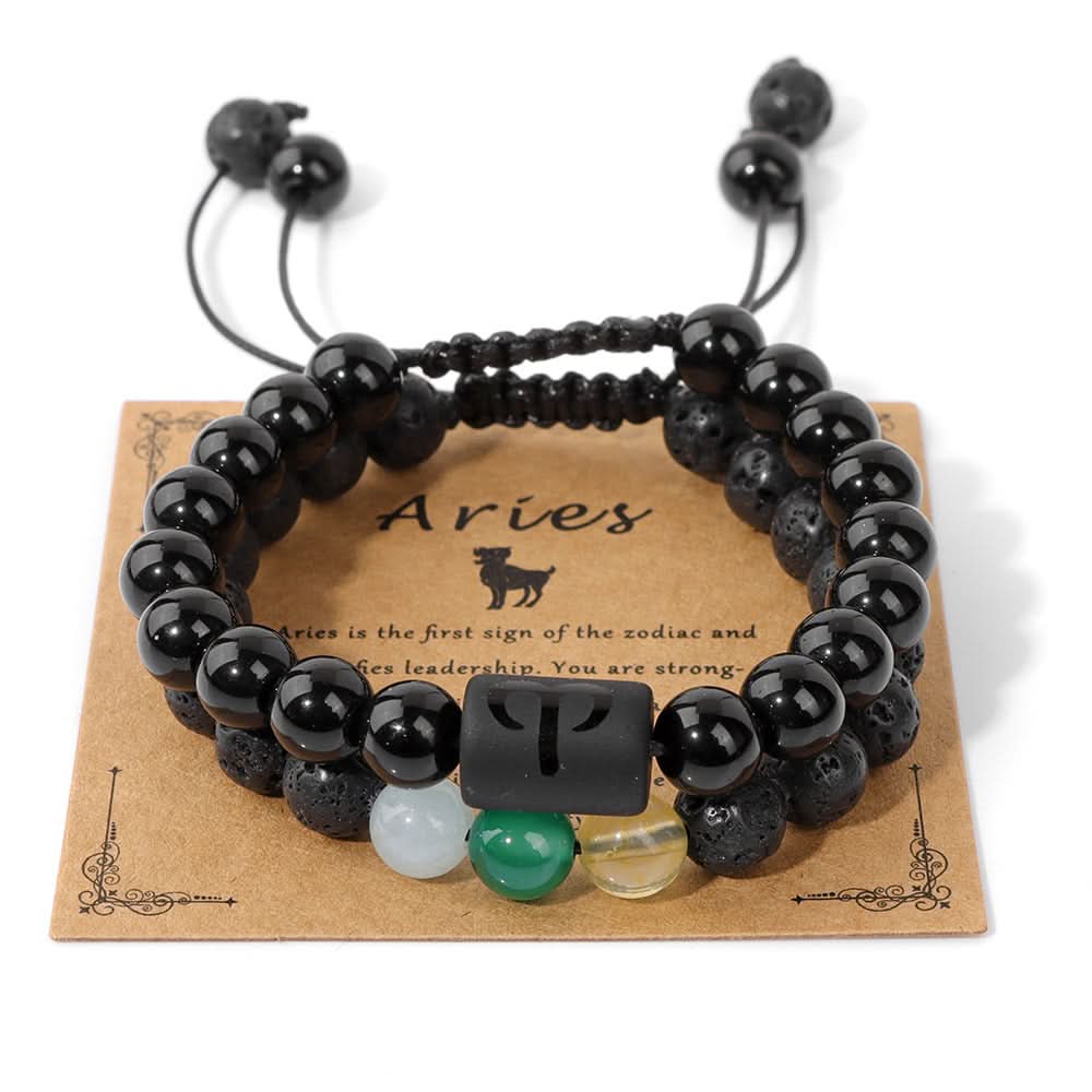 Natural Stone Aromatherapy Bracelet – Zodiac Bracelet for Men & Women