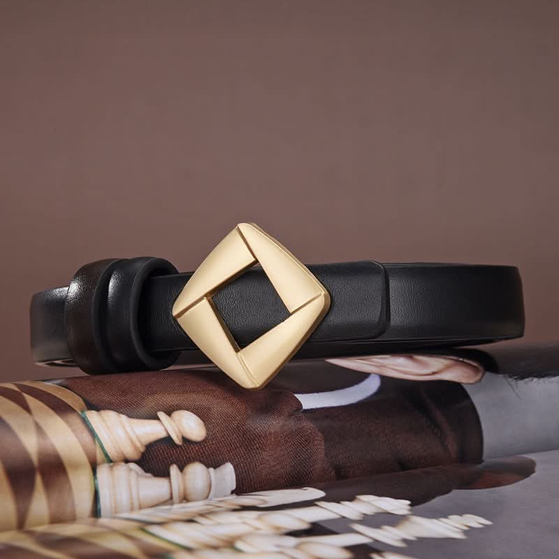 Women's Chic Style Thin PU Leather Belt – Adjustable Waist Belt