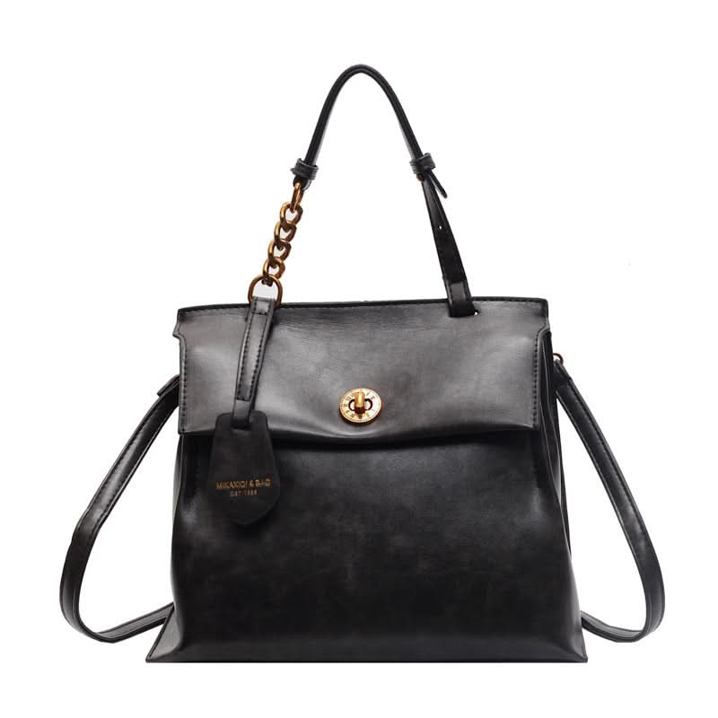 Women's Retro Large Capacity Shoulder Backpack – With Zipper Closure