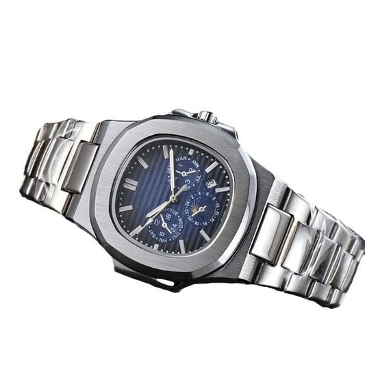 Luminous Quartz Steel Watch – Unisex Square Dial