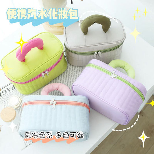 Large Cube Cosmetic Bag for Travel & Storage
