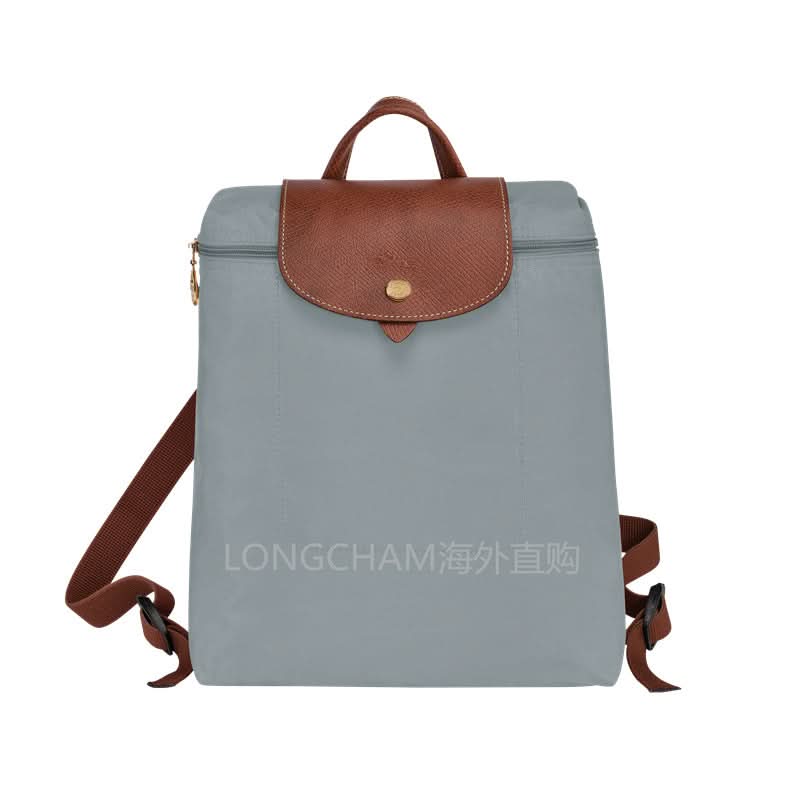 Women's Nylon School Backpack – Stylish Embroidered Shoulder Bag
