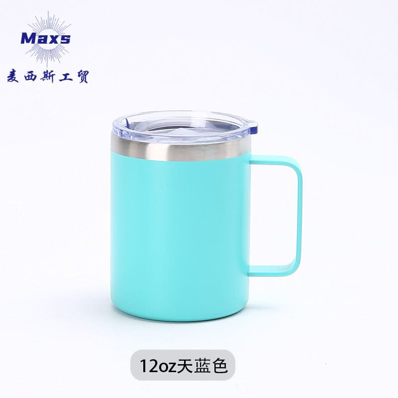 Stainless Steel Vacuum Coffee Thermos Mug – 12oz Insulated Cup