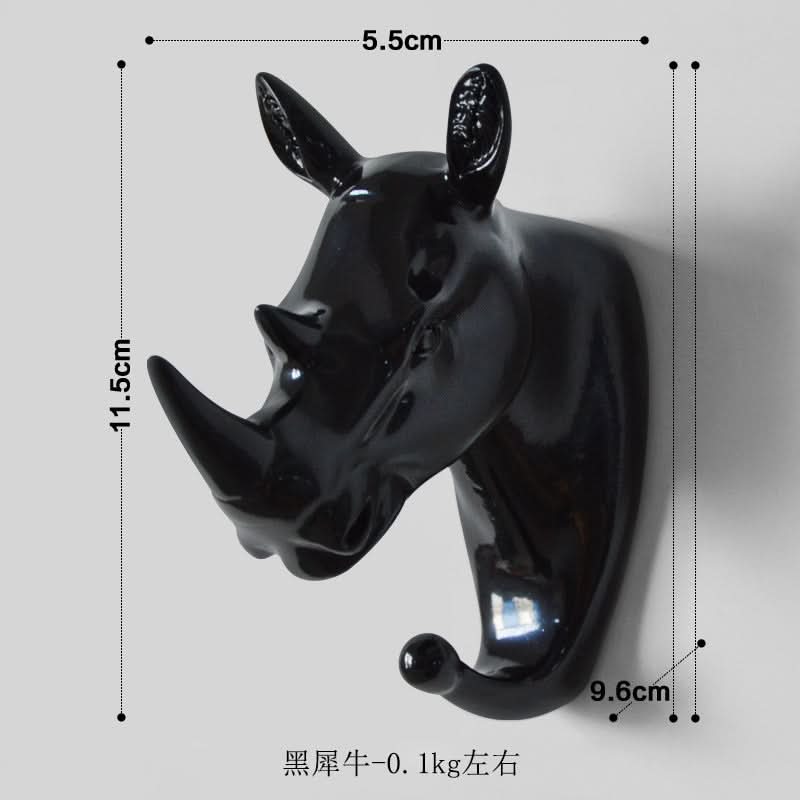 Punch-Free Animal Head Wall Hook – Decorative Deer Head Sticky Hanger