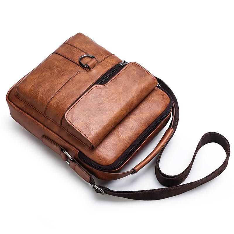 Men’s Leather Messenger Bag – Business Shoulder Bag