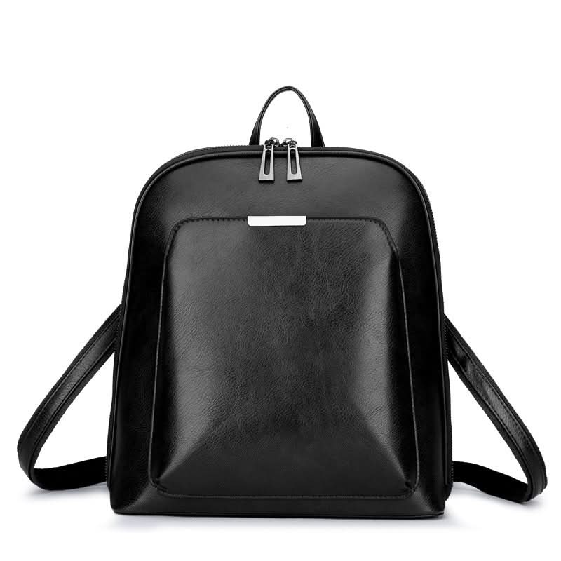 Unisex PU Leather Luxury Backpack – With Laptop Compartment